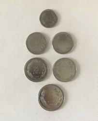 1978 CUMHURİYET MADENİ PARALARI  25 KRŞ ,1 LİRA ,2,5 LİRA ,5 LİRA ÇİLLL ( 1 VE 2,5 LİRA KENAR YAZILARI TERS/DÜZ )