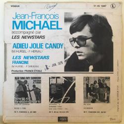 Jean François Michael & Les Newstars - Adieu Jolie Candy / Francine / 45'lik
