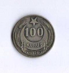 1934 YILI 100 KURUŞ MADENİ PARA REPLİKA KAPSÜL İÇİNDE GÖRSELDEKİ ÜRÜN / 1318