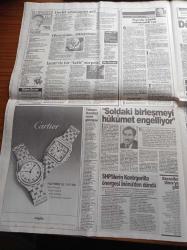 Sabah Gazetesi - 6 Şubat 1993 - Turgut Özal Adnan Kahveci'nin Ölümü İle Yıkıldı - Adnan Kahveci Ölüm İlanı - Ahmet Kaya - Mogadişu'da Atatürk Okulu - Aziz Nesin Silah İstiyor - SHP'lilerin Kontrgerilla Önergesi Erdal İnönü'den Döndü - Üniversiteli Gençler Milli Eğitim Bakanının Dahi Kim Olduğunu Bilmiyor - Hikmet Çetin - İsmet Sezgin - Yıldırım Aktuna - Cavit Çağlar - Fikri Sağlar - Beyoğlu'na Yeni Kültür Merkezi - Tarık Akan