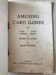 Amusing Card Games : For One / Two / Three / Four or More Players - The Featherstone Press - Sagittarius - İngilizce Kitap (Eğlenceli Kart Oyunları: Bir Kişilik)