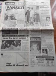 Sabah Gazetesi - 11 Haziran 1987 - Perihan Abla Dizisinin Gurur Günü Başbakanlık Kupası Eskişehirspor'un - Kupa Zalad'a Yakıştı - Lacoste'un Patronunu Kızdırdık - Manukyan'dan Genelev Yaptıran ANAP'lı Başkana Hediye Araba - THY Genel Müdürü Yılmaz Oral Paşa Yolcu - Turgut Özal İnönü'yü Yenik Pehlivanlara Benzetti