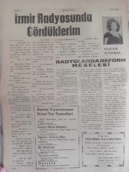 Radyo Gazetesi Musiki Tiyatro ve Opera Dergisi - 13 Aralık 1961 - İzmir Türk Musikisi Cemiyetinin Rakım Elkutlu Konseri Çok Beğenildi - Dr. Ayhan Sökmen İzmir'e Döndü - Devlet Tiyatrosunda Yeni Hareketler - İzmir Radyosu Takviye Ediliyor - Mualla Geçergün - Radyolarda Reform Meselesi - İlhami Tansel - Dr. Muzaffer Etabek - Demiryollar Lokalinde Mevlana Gecesi - Necdet Erdemli - İzmir Radyosunda Gördüklerim - İlhami Tansel - İsmet Yazar - Kerim İleri - Turan Yalçın - Neriman Kutlugün - Güner Erman - Server Özbay - Asuman Korad ile Bir Konuşma - Ziya Taşkent Hakkında Kıymetli Bir Mektup Aldık - Kocaoğlan Eskişehir'de Başarı Kazandı - İzmir Radyosunda Gördüklerim - Güler Gkösel - Radyolarda Reform Meselesi - Devlet Tiyatrosunun İkinci Tur Temsilleri - Yeni Musiki Mecmuası fotoğraf ve haberi - Tam Takım Dergi