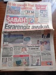Sabah Gazetesi - 23 Ekim 1994 - Fenerbahçe'de Yönetim İstifa Sesleri - Kocaelispor Kaçtı Trabzonspor Yakaladı - Hüsnü Çil - Can Bartu - İbrahim Tatlıses - Müjde Ar - Bisküvinin Kralı Sabri Ülker - Kevin Costner Eşinden Ayrıldı - Ülker'in İmparatorluğu - Esrarengiz Avukat Sabri Midyat - Ceylan Çaplı'ya Saldırı