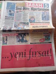 Sabah Gazetesi - 23 Ekim 1994 - Fenerbahçe'de Yönetim İstifa Sesleri - Kocaelispor Kaçtı Trabzonspor Yakaladı - Hüsnü Çil - Can Bartu - İbrahim Tatlıses - Müjde Ar - Bisküvinin Kralı Sabri Ülker - Kevin Costner Eşinden Ayrıldı - Ülker'in İmparatorluğu - Esrarengiz Avukat Sabri Midyat - Ceylan Çaplı'ya Saldırı