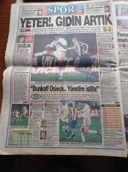 Sabah Gazetesi - 23 Ekim 1994 - Fenerbahçe'de Yönetim İstifa Sesleri - Kocaelispor Kaçtı Trabzonspor Yakaladı - Hüsnü Çil - Can Bartu - İbrahim Tatlıses - Müjde Ar - Bisküvinin Kralı Sabri Ülker - Kevin Costner Eşinden Ayrıldı - Ülker'in İmparatorluğu - Esrarengiz Avukat Sabri Midyat - Ceylan Çaplı'ya Saldırı