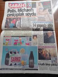 Sabah Gazetesi - 24 Aralık 1993 - Uzay Takımı Galatasaray - Galatasaray Başkanı Alp Yalman - Tugay Kerimoğlu - Polis Michael Jackson'ı Çırılçıplak Soydu - Ergun Göknel'in İtiraflarının 2. Bölümü - Tansu Çiller'e Sanatçı Bulmak İçin TRT Alarma Geçti - Tanju Çolak'a 4 Yıl 8 Ay Hapis - Yasak Aşkları Bill Clinton'ı Zora Soktu - Bedrettin Dalan - Nurettin Sözen - İSKİ Skandalı