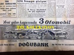 GÜNLÜK SPOR GAZETESİ - 29 ARALIK 1958 - NECDET APAK SİGORTACILIK - SPOR OYUNLARINDA MÜHİM DEĞİŞİKLİKLER - FENERBAHÇE, İSTANBULSPOR MANİASINI AŞTI: 1 - 0 - MUAMMER PAMUK - CAN BARTU İYİLEŞTİ - İZMİR'DE ALTINORDU GALİP - BAKIRKÖY, FENERBAHÇE VOLEYBOL MAÇI 3-2 - MUVAKKAR E. TALÜ - BURSASPOR 0 - 1 KASIMPAŞA - NEJAT ALTAV - AT YARIŞLARI VE KUMAR, ŞEREF SEVER - ERGUN ERCİNS - DAĞLARIN OĞLU, JACK LONDON - SİNEMA ve TİYATRO SAYFASI - CEZMİ BAŞAR - EYÜP: 2 - 2 BEYLERBEYİ - DOĞUBANK 3 OTOMOBİL KAMPANYASI