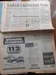Sabah Gazetesi - 4 Eylül 1994 - Fenerbahçe'de Erol User Kararı Haftaya - Fatih Terim'in Kafasındaki 11 - Ahu Tuğba Kenan Evren'i Dudaklarından Öptü - Bağdat'ta Savaşın Acısını Fakirler Çekiyor - ATV'de Bu Gece Bir Zülfü Livaneli Şaheseri - Amerika'dan Atina'ya Uyarı - SHP'de Muhalefet Sallıyor - Şarkıcı Özcan Deniz'in Menajeri Kurşunlandı