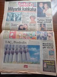 Sabah Gazetesi - 4 Eylül 1994 - Fenerbahçe'de Erol User Kararı Haftaya - Fatih Terim'in Kafasındaki 11 - Ahu Tuğba Kenan Evren'i Dudaklarından Öptü - Bağdat'ta Savaşın Acısını Fakirler Çekiyor - ATV'de Bu Gece Bir Zülfü Livaneli Şaheseri - Amerika'dan Atina'ya Uyarı - SHP'de Muhalefet Sallıyor - Şarkıcı Özcan Deniz'in Menajeri Kurşunlandı