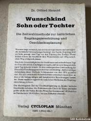Wunschkind Sohn oder Tochter : Die Zeitwahlmethode zur natürlichen Empfangnisverhütung und Geschlechtsplanung - Prof. Dr. Hans Harmsen - Dr. Otfried Hatzold  - Almanca Kitap (İstenilen Çocuk Oğul veya Kız: Doğal Doğum Kontrolü ve Cinsiyet Planlaması için Zamanlama Yöntemi)