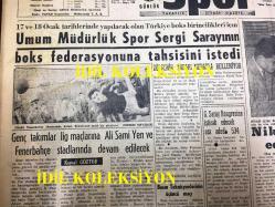 GÜNLÜK SPOR GAZETESİ - 26 ARALIK 1958 - A TAKIMIMIZ 2 TEMDİT VE HAKEMİN YARDIMIYLA GENÇLERİ MAĞLUP ETTİ - YÜKSEL VE ENVER SAKAT - AYDOĞAN BECİT - REMONDİNİ - ATİLLA KARSAN - NİKOLA SOTİR - GALATASARAY'LI İSMAİL - FENERBAHÇE, İSTANBULSPOR - MUVAKKAR E. TALÜ - EKREM ÜNVERİR - CAVLI ÇULFAZ - DAĞLARIN OĞLU, JACK LONDON - SUAT YALAZ - ÖMER İŞCAN - İHSAN BAYDAR - SİGARAYI BIRAKMAK İSTEYENLERE, COMME LE CIGARETTES, MEHMET NURİ MERMER - UMUM MÜDÜRLÜK SPOR SERGİ SARAYI - PAŞABAHÇE SPOR KULÜBÜ - REŞAT ERTE -