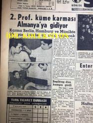 GÜNLÜK SPOR GAZETESİ - 23 ARALIK 1958 - SADIK KIZ BAŞKANLIK İÇİN ADAYLIĞINI KOYUYOR, GALATASARAY KONGRESİ - TURGAY ŞEREN İDMANA ÇIKIYOR - CAN BARTU - KARAGÜMRÜKSPOR - MUVAKKAR E. TALÜ - ZEKAİ, AKBANK'TAN ALDIĞI PRİMİ KILIZLAY'A HİBE ETTİ - ATİLLA KARSAN - KADRİ AYTAÇ - DAĞLARIN OĞLU, JACK LONDON - FERİT ERDİNİ - BEYKOZ HAFTASI VE SZEKELLY - ABİDİN KAYA - CAVLI ÇULFAZ - SİGARAYI BIRAKMAK İSTEYENLERE, COMME LE CIGARETTES, MEHMET NURİ MERMER - 2. PROF KÜME KARMASI ALMANYA'YA GİDİYOR - FAİK İPLİKÇİ - BİRİNCİ KÜMENİN ÇOK SEVİLEN KULÜBÜ MECİDİYEKÖY