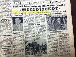 GÜNLÜK SPOR GAZETESİ - 23 ARALIK 1958 - SADIK KIZ BAŞKANLIK İÇİN ADAYLIĞINI KOYUYOR, GALATASARAY KONGRESİ - TURGAY ŞEREN İDMANA ÇIKIYOR - CAN BARTU - KARAGÜMRÜKSPOR - MUVAKKAR E. TALÜ - ZEKAİ, AKBANK'TAN ALDIĞI PRİMİ KILIZLAY'A HİBE ETTİ - ATİLLA KARSAN - KADRİ AYTAÇ - DAĞLARIN OĞLU, JACK LONDON - FERİT ERDİNİ - BEYKOZ HAFTASI VE SZEKELLY - ABİDİN KAYA - CAVLI ÇULFAZ - SİGARAYI BIRAKMAK İSTEYENLERE, COMME LE CIGARETTES, MEHMET NURİ MERMER - 2. PROF KÜME KARMASI ALMANYA'YA GİDİYOR - FAİK İPLİKÇİ - BİRİNCİ KÜMENİN ÇOK SEVİLEN KULÜBÜ MECİDİYEKÖY