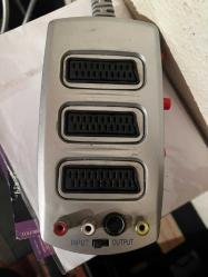 SCART DAĞITICI 3'LÜ SİLVER BUTONLU