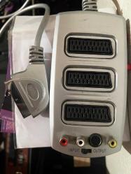SCART DAĞITICI 3'LÜ SİLVER BUTONLU