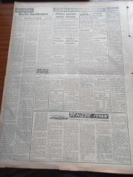 Vatan Gazetesi - 23 Ocak 1954 - New York Celal Bayar'a Hazırlanıyor - İngiltere Büyükelçisi Sir James Baker Geliyor - Şehir Tiyatrosu Sanatkarlarından Perihan Yanal'ın Cenazesi Kaldırıldı - Marilyn Monroe En Sevilen Kadın Artist - Komünistler Esirleri Almıyorlar - Ahmet Emin Yalman Amerika'da Bize Gösterilen Sevgi Tahminin Üstünde - Papağos da Kıbrıs'ın İlhakını İstedi - 70 Bin Liralık Adam Açlıktan Öldü - Pal Jiletleri - Yeşilırmak Dondu - Buz Revüsü - Türk Gök'ü 1 Manevralar Yapılıyor - Safiye Ayla Şahit Olarak Dinlenecek - Sultan Birinci Ahmet'in Sünnet Düğünü Muammer Baykan - Karaköy'de Yeraltı Geçitleri - Hindu Ayini - İlk Atom Denizaltısı Dün Denize İndirildi - Bedri Koraman - 1954'de Fen Sahasında Ne Gibi Yenilikler Olacak - Üçüncü Dünya Harbi 1963 de Olacakmış - Albert Camus Veba Romanı - Kışa İlanlar - Fenerbahçe Beykoz İle Karşılaşıyor - Radyo Fabrikası Kuruluyor - İktisat ve Piyasa - Ege'de 69 Milyon Kilo Tütün Satıldı - Bugün Yapılacak Futbol Maçları