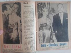 Tercüman Gazetesi İlave Eki Ses, Tiyatro ve Sinema Mecmuası Dergisi - 8 Ağustos 1962 - Sayı:6 - Ayşecik - Biz Bize - Milli Kıyafetli - Ali Oraloğlu - Lale Belkıs - Bu Resim - Boşandılar ve Öğle Yemeğini Birlikte Yediler - Rol İcabı - Nasıl tanıştılar ? - Charles Boyer ve Lale Belkıs - Bahçe Zevi - Abdullah Yüce - İsrail'de Darbuka - Caravan - Şefin Arkadaşları - Fahrettin Aslan - Haber Yağmuru - 3 Atlı - Devrin En Muazzam Aktörü - Cüneyt Gökçer - Soprano Olacaktı - Sevim Tanürek - Maria Vincent - Gizli Bir Polismiydi? - 14 Aylık İken - Haber Yağmuru - Acele Döndü - Suzan Yakar - Münir Nureddin Selçuk - Londra'da İki Türk Dansözü - Cemal Gürsel - Gönül Turgut Tiyatro veya Lokaller - İkisinden Biri - Meral Polat - Irak'ta Bir Türk Yıldızı - Her Hafta Televizyon - Radyoda Solist Gazinoda Spiker - Bülent Oral - Türkiye'de Sevilen 20 Şarkı - Aşkı Öğreten Kadın - Adım Adım Anadolu - Biraz Dedikodu - Zeki Tükel - İkiside Dansözdü Uçak Kazasında Öldü fotoğraf ve haberi - Tam Takım Dergi