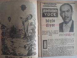 Tercüman Gazetesi İlave Eki Ses, Tiyatro ve Sinema Mecmuası Dergisi - 8 Ağustos 1962 - Sayı:6 - Ayşecik - Biz Bize - Milli Kıyafetli - Ali Oraloğlu - Lale Belkıs - Bu Resim - Boşandılar ve Öğle Yemeğini Birlikte Yediler - Rol İcabı - Nasıl tanıştılar ? - Charles Boyer ve Lale Belkıs - Bahçe Zevi - Abdullah Yüce - İsrail'de Darbuka - Caravan - Şefin Arkadaşları - Fahrettin Aslan - Haber Yağmuru - 3 Atlı - Devrin En Muazzam Aktörü - Cüneyt Gökçer - Soprano Olacaktı - Sevim Tanürek - Maria Vincent - Gizli Bir Polismiydi? - 14 Aylık İken - Haber Yağmuru - Acele Döndü - Suzan Yakar - Münir Nureddin Selçuk - Londra'da İki Türk Dansözü - Cemal Gürsel - Gönül Turgut Tiyatro veya Lokaller - İkisinden Biri - Meral Polat - Irak'ta Bir Türk Yıldızı - Her Hafta Televizyon - Radyoda Solist Gazinoda Spiker - Bülent Oral - Türkiye'de Sevilen 20 Şarkı - Aşkı Öğreten Kadın - Adım Adım Anadolu - Biraz Dedikodu - Zeki Tükel - İkiside Dansözdü Uçak Kazasında Öldü fotoğraf ve haberi - Tam Takım Dergi