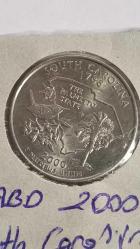 ABD 2000 SOUTH CAROLINA 25 CENT