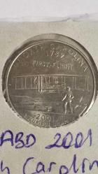 ABD 2001 NORTH CAROLINA 25 CENT