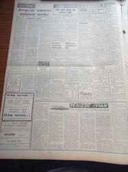 Vatan Gazetesi - 29 Ocak 1954 - Celal Bayar Dünya Karşısında Türkiye'nin Durumunu Anlattı - Başmuharririmiz Ahmet Emin Yalman'dan Telsizle - Tuzla'da Samsun Treninin Dört Vagonu Devrildi - İngiltere Dışişleri Bakanı Eden - Millet Partililer Yeni Bir Parti Kuruyorlar - Haşim Mardin Aleyhine Yeni Bir Dava Açıldı - Demokrat Parti Seçim Beyannamesini Hazırlıyor - Başbakan Adnan Menderes - Millet Partisi Eski Başkanı Mustafa Kentli - Milli Eğitim Bakanı Rıfkı Salim Burçak - Tevfik Fikret Aşiyan Müzesi Halkın Ziyaretine Açıldı - Saint Benoit Kız Lisesinde Hadise- Ernest Hemingway Kimdir Yazı Dizisi - Albert Camus Veba Romanı Yazı Dizisi - Amerika Birleşik Devletleri Kongre Binası Capitol - Dünya Futbol Şampiyonası - Küçük Kemal Kupası Boks Maçları - Futbol Federasyonu Başkanı Orhan Şeref Apak - Sümerbank - Madalya Alan Kore Kahramanları - Kininli Baş Diş Grip Ağrılarına Karşı - Good Year - Poker Play Traşbıçağı - Bulmaca - Radyo