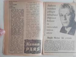 Tercüman Gazetesi İlave Eki Ses, Tiyatro ve Sinema Mecmuası Dergisi - 19 Aralık 1962 - Sayı:25 - Ayhan Işık - Atlama - Biz Bize - Semra Nuray - En Sevdiğim Erkek Arkadaşım Ahmet Mekin'dir - Kenan Pars - Adnan Şenses - Namus İçin Tuzak - Bizim Sanat Dünyamız - Yarının Genç Şairleri - Sahnede 30 Yıl - Muzaffer Hepgüler - Evinin Hanımı - Mediha Demirkıran - Bu Üçüncü Köpeğim - Ayşe Abla - Hep Şöhret İçin - Füsun Işıl - Şakadan Damlacıklar - Ne Var Ne Yok - Vasfi Uçaroğlu - Neriman Altındağ Tüfekçi - Bir Türk Dansözü - Semiramis - Makyaj Sanatı - Bir Veda Gecesi - Kanat Gür - Ferda Uçaroğlu - Evlenmek İstiyorum - Biraz Dedikodu - Turgut Akyüz - Aşkı Öğreten Kadın - Caroll Munro - Talat Şener - Dansöz Mendil - İllizyon - Üç Köpek - Silvia Prenses - Okuyucunun Hikayesi - Filiz Borak - Maça Kızı - Safety Kalem Uçları Reklamı fotoğraf ve haberi - Tam Takım Dergi - Ciltten Çıkmadır