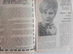 Tercüman Gazetesi İlave Eki Ses, Tiyatro ve Sinema Mecmuası Dergisi - 19 Aralık 1962 - Sayı:25 - Ayhan Işık - Atlama - Biz Bize - Semra Nuray - En Sevdiğim Erkek Arkadaşım Ahmet Mekin'dir - Kenan Pars - Adnan Şenses - Namus İçin Tuzak - Bizim Sanat Dünyamız - Yarının Genç Şairleri - Sahnede 30 Yıl - Muzaffer Hepgüler - Evinin Hanımı - Mediha Demirkıran - Bu Üçüncü Köpeğim - Ayşe Abla - Hep Şöhret İçin - Füsun Işıl - Şakadan Damlacıklar - Ne Var Ne Yok - Vasfi Uçaroğlu - Neriman Altındağ Tüfekçi - Bir Türk Dansözü - Semiramis - Makyaj Sanatı - Bir Veda Gecesi - Kanat Gür - Ferda Uçaroğlu - Evlenmek İstiyorum - Biraz Dedikodu - Turgut Akyüz - Aşkı Öğreten Kadın - Caroll Munro - Talat Şener - Dansöz Mendil - İllizyon - Üç Köpek - Silvia Prenses - Okuyucunun Hikayesi - Filiz Borak - Maça Kızı - Safety Kalem Uçları Reklamı fotoğraf ve haberi - Tam Takım Dergi - Ciltten Çıkmadır