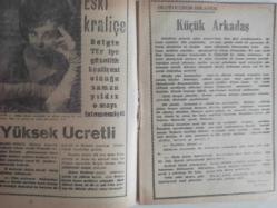 Tercüman Gazetesi İlave Eki Ses, Tiyatro ve Sinema Mecmuası Dergisi - 10 Ekim 1962 - Sayı:15 - Meral Şener - Efkan Efekan - Biz Bize - Karısı ve Kendisi - Sahneye Beraber Çıkıyorlar - Beyaz Perdenin Şirin Kadını - Dursune Şirin - Tarihde Moda - Filiz Borak - Zarif Aktrist - Belgin Doruk - Yüksek Ücretli - Belgin Doruk - Küçük Arkadaş - Nurinnisa Toksöz - Özelliği - Evlenmek İstiyorum - Şemsi Sılkım - Yarının Genç Şairleri - Konya Kaşık Ekibi - Ali Sandal - Filiz Akın - Göksel Arsoy - Makyaj Sanatı - Avrupada 14 Ay - Melike Cemal - Krallar Gibi Eğlendiler - Süleyman Özdağ - Babası Kızı ve Oğlu - Adnan Şenses - Caroll Munro - Aşkı Öğreten Kadın - Çadır Güzeli Babuş Ne Var Ne Yok - Safety Kalem Uçları Reklamı fotoğraf ve haberi - Tam Takım Dergi - Ciltten Çıkmadır