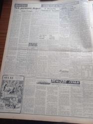 Vatan Gazetesi - 8 Şubat 1954 - Ahmet Emin Yalman - Cumhurbaşkanı  Celal Bayar San Francisco'ya Vardı -Ahmet Emin Yalman - Artan Nüfusa Göre 523 Milletvekili Seçilecek - Demokrat Parti'den Çekilenler Bir Beyanname Yayınladılar - Dörtler Bugün Gizli Toplanacak - Başbakan Adnan Menderes Ankara'ya Döndü - Amerika'da Türkiye Sevgisi Yer Etmiştir - Türk Gökü 1  Manevraları Bugün Başlıyor - Artan Nüfusa Göre 523 Milletvekili Seçilecek - Kömür Vesika İle Dağıtılmaya Başlandı - Kıbrıs'lılar Kültür Cemiyeti Kongresi - Asma Köprü Ve Metro İçin Çalışmalar - Türk Parasının Değeri - Hidrojen Bombasının Tecrübe Hazırlıkları - Hamdi Helvacı Yılmadan Çalışmak İstiyor - Cem Kurt Çizen Bedri Koraman - Albert Camus Veba Romanı Yazı Dizisi - İntihar Eden Mucid H. Armstrong - Cemiyet Hayatı - Tiyatrolar - Cibali Karakolu- İstanbulspor İle Adalet Berabere Kaldılar - Avustralya Ve 1956 Olimpiyat Oyunları - Basketbol Maçları - Sümerbank - Köhler Dikiş Makinası - Çapamarka - Kodak - Dermojen - Lion Mağazası