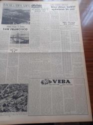 Vatan Gazetesi - 8 Şubat 1954 - Ahmet Emin Yalman - Cumhurbaşkanı  Celal Bayar San Francisco'ya Vardı -Ahmet Emin Yalman - Artan Nüfusa Göre 523 Milletvekili Seçilecek - Demokrat Parti'den Çekilenler Bir Beyanname Yayınladılar - Dörtler Bugün Gizli Toplanacak - Başbakan Adnan Menderes Ankara'ya Döndü - Amerika'da Türkiye Sevgisi Yer Etmiştir - Türk Gökü 1  Manevraları Bugün Başlıyor - Artan Nüfusa Göre 523 Milletvekili Seçilecek - Kömür Vesika İle Dağıtılmaya Başlandı - Kıbrıs'lılar Kültür Cemiyeti Kongresi - Asma Köprü Ve Metro İçin Çalışmalar - Türk Parasının Değeri - Hidrojen Bombasının Tecrübe Hazırlıkları - Hamdi Helvacı Yılmadan Çalışmak İstiyor - Cem Kurt Çizen Bedri Koraman - Albert Camus Veba Romanı Yazı Dizisi - İntihar Eden Mucid H. Armstrong - Cemiyet Hayatı - Tiyatrolar - Cibali Karakolu- İstanbulspor İle Adalet Berabere Kaldılar - Avustralya Ve 1956 Olimpiyat Oyunları - Basketbol Maçları - Sümerbank - Köhler Dikiş Makinası - Çapamarka - Kodak - Dermojen - Lion Mağazası
