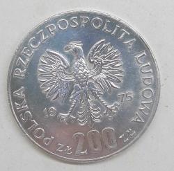 Polonya Faşizme Karşı Zafer 30  . Yıl Hatıra Gümüş 200 Zloty 1975