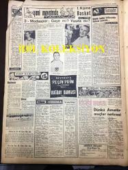 GÜNLÜK SPOR GAZETESİ - 5 EKİM 1958 - FENERBAHÇE, BEŞİKTAŞ 1958 DERBİ MAÇI, TAKIM İLK 11'LERİ - MUVAKKAR E. TALÜ - NECDET APAK SİGORTACILIK - ORHAN ŞEREF ''KİMSENİN GÖZ YAŞINA BAKMAYACAĞIZ'' - CAN BARTU - LEFTER - VEFA, BEYKOZ MAÇI - ŞEREF KÖYLÜBAY - İHSAN BİRİCİK - SADETTİN GÜRSESLİ - MEVCUATA PEŞİN PRİM, BUPĞDAY BANKASI - DİLAVER UZGÖREN - CAVLI ÇULFAZ - M. REŞİD BAYBURD - AMERİKAN DERSANESİ - AKBANK REKLAMI - NAZİF OTURGAN - AYDOĞAN BECİT - ÇEPÇEVRE VATAN - MUVAKKAR E. TALÜ - KREMLİ PURO TUVALET SABUNU REKLAMI - NAZMİ BİLGE