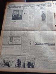 Vatan Gazetesi - 21 Şubat 1954 - Irak'ta İttifaka Girmek İstiyor - Dört Gangster Tekel Deposu Bastı - Cumhurbaşkanı Celal Bayar Resmi Ziyaretini Bitirdi - Yeni Patrona Halil'ler - İsmet İnönü Kurultay İçin Bir Tebliğ Yayınladı - Şehit Teğmen Rüştü Arer'e En Büyük Amerikan Nişanı Veriliyor - Churchill'in Balmumu Heykeli Kırıldı - Kıbrıs İlhalçıları Telaş İçinde - Tahran Genel Evlerine Çin Seddi Çekildi - Yedikule Rehabilitasyon İstasyonu Açıldı - Scala Buz Revüsü - Almanya'ya 6 Atom Topu Daha Geldi - Küba'da Kaçırılan Çocuk Bulundu - Şehir Dram Tiyatrosunda Gelin - General Ali Fuat Cebesoy'un Siyasi Hatıraları Yazı Dizisi - Enver Paşa - Kanuni Süleyman'ın Ölümünden Sonra - Sinemanın Yıldızı Clark Gable Paris'te Tebdil Geziyor - New York Şehrine Dair - Sabahattin Kudret Aksal Gazoz Ağacı - - FIAT Arazi Arabaları - Doğubank - Turist Otel