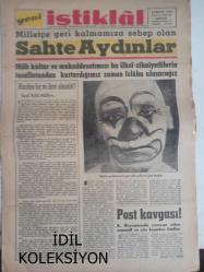 İstiklal Haftalık Siyasi Tarafsız Gazete - 15 Mayıs 1963 - Sayı:125 - Milletçe Geri Kalmamıza Sebep Olan Sahte Aydınlar - Maziden Hiç mi İbret Almadık? - Post Kavgası! - Dil Devrimi ve İnkılaplarımız - Türk Gençliğine-  Mahmut Cevdet - Nerede Bu Milletin Mana Planı? - Haftanın Yazısı - Arif Nihat Asya - Risale-i Nurdan Parçalar - Beraat Kararları - Hadiseler, Bakışlar, Akisler ve Tefsirler - Mayın Tarlası - Kumandan - Necip Fazıl Kısakürek - Hak Yolunda Hikayeler: Ne Ekilirse O Biçilir - Mahmut Sadri Ertem - İslam Velileri - İdeoloçya Orgüsü - Ne Ekilirse O Biçilir - Profesör Ali Fuat Başgil'in Bir Raporu - Sahte Aydınlar - Dil Devrimi ve İnkılaplarımız fotoğraf ve haberi - Tam Takım Gazete