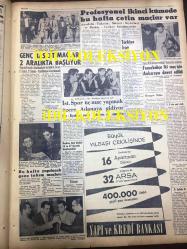 GÜNLÜK SPOR GAZETESİ - 21 EKİM 1958 - FENERBAHÇE'NİN YENİ STADI BELLİ OLDU - MİLLİ TAKIM YARIN GİDİYOR - ATİLLA KARSAN - ENVER KAYA - BEŞİKTAŞ, REAL MADRİD 13 VE 27 KASIM'DA KARŞILAŞACAKLAR - TÜRKİYE İRAN'I 119 - 100 MAĞLUP ETTİ - GALATASARAY BU HAFTA SPARTAK VE VEFA İLE KARŞILAŞIYOR - NAZİF OTURGAN - YAPI VE KREDİ BANKASI REKLAMI - MİKROMUSTAFA KİMDİR - NAZİF OTURGAN, ŞEREF KÖYLÜBAY-İstanbul sinemalarında oynayan filmler,tiyatrolar sayfası-