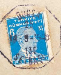 Mektup Zarfından Kesilmiş  / Postadan Geçmiş Pul Filateli - Bursa, 14 Ağustos 1940 Damgalı -  ATATÜRK, 6 KURUŞ - Türkiye Cumhuriyeti