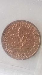 ALMANYA  25 ADET  1 PFENNIG 1950 - 1969 .....