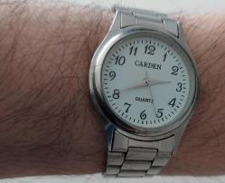 HONGKONG-ÇİN CARDEN QUARTZ MARKA PİLLİ BEYAZ KADRANLI ÖZEL KORDONLU MUHTEŞEM KOL SAATİ C1A2R1D NADİR