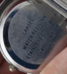 HONGKONG-ÇİN CARDEN QUARTZ MARKA PİLLİ BEYAZ KADRANLI ÖZEL KORDONLU MUHTEŞEM KOL SAATİ C1A2R1D NADİR