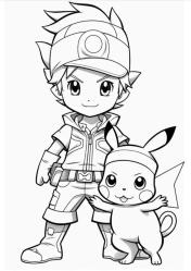 Pokemon Boyama Kitabı (60 Süper Pokemon)