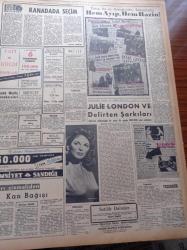 Zafer Gazetesi - 4 Şubat 1958 - Celal Bayar Yarın Libya'da - Kıbrıs Türktür Partisi Lideri Doktor Fazıl Küçük Büyük Bir Sevgi İle Karşılandı - Refik Koraltan - 1958 Bütçesi Üzerindeki Müzakereler Sona Eriyor - Et Balık Kurumu Müdürü Ekrem Barlas - Doğubank Ankara Şubesi Maliye Vekili Hasan Polatkan'ın Huzuru İle Açılmıştır - Türk Amerikan Kadınları Kültür Derneği - Julie London Ve Delirten Şarkıları - Stratejik Şimal Üsleri - Münir Müeyyet Bekman - Emniyet Sandığı - Sovyetlerin Birleşik Amerika'ya Verdiği Muhtıra - Federasyon Kupası Fikstürü Belli Oldu - Spor Aşıkı Ve Hamisi Suat Bolayır - Fenerbahçe - İstanbulspor - Vefa - Harp Okulları Spor Bayramı Bu Akşam - Binicilik Federasyonu Başkanlığına Doktor Nejat Eczacıbaşı Getirilmiştir