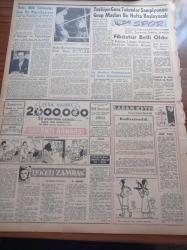 Zafer Gazetesi - 4 Şubat 1958 - Celal Bayar Yarın Libya'da - Kıbrıs Türktür Partisi Lideri Doktor Fazıl Küçük Büyük Bir Sevgi İle Karşılandı - Refik Koraltan - 1958 Bütçesi Üzerindeki Müzakereler Sona Eriyor - Et Balık Kurumu Müdürü Ekrem Barlas - Doğubank Ankara Şubesi Maliye Vekili Hasan Polatkan'ın Huzuru İle Açılmıştır - Türk Amerikan Kadınları Kültür Derneği - Julie London Ve Delirten Şarkıları - Stratejik Şimal Üsleri - Münir Müeyyet Bekman - Emniyet Sandığı - Sovyetlerin Birleşik Amerika'ya Verdiği Muhtıra - Federasyon Kupası Fikstürü Belli Oldu - Spor Aşıkı Ve Hamisi Suat Bolayır - Fenerbahçe - İstanbulspor - Vefa - Harp Okulları Spor Bayramı Bu Akşam - Binicilik Federasyonu Başkanlığına Doktor Nejat Eczacıbaşı Getirilmiştir