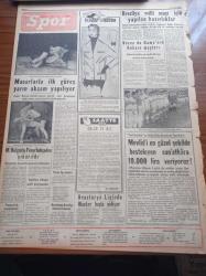 Yeni İstanbul Gazetesi - 13 Nisan 1956 - İsmet İnönü Başvekil Adnan Menderes'e Çok Sert Bir Cevap Verdi - Celal Bayar ve Adnan Menderes'in Dün Gezdiği Tesisler - Refik Halid Karay Yeni İstanbul'da - Mısır Fedaileri Telaviv'de Bir Mektebe Baskın Yaptı - Grace Kelly Dün Monaco'ya Vardı - Türk Hava Yolları İdare Meclisi Reisi Rıza Çerçel İstifa Etti - En Güzel Mevlid Bestesine 10 Bin Lira Vereceğiz - İstanbul Teknik Üniversitesi Sanat Kulübü Sahnesi - Siyasi Partiler Tarihimizde Müstakillik Hareketleri - 5. Türk Tarih Kurumu Çalışmalarına Başladı - Mimar Sinan'ın Heykeli Dün Merasimle Açıldı - Milano Fuarı Dün Resmen Açıldı - Radyo - Macarlarla İlk Güreş Yarın Akşam Yapılıyor - Muhittin Bulgurlu Fenerbahçe'den Çıkarıldı - Vasco Do Gama'nın Ankara Maçları - Brezilya Milli Maçı İçin Yapılan  Hazırlıklar - Milli Futbol Takımı Trieste Sahasında İtalyanlarla Birlikte
