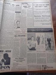 Yeni İstanbul Gazetesi - 14 Nisan 1956 - Başvekil Adnan Menderes Kabine Azaları İle Dün Akşam Yaptığı Toplantı - Hürriyet Partisi Genel İdare Kurulu Dün Toplandı - Grace Kelly'nin Monako'da Geçirdiği Heyecanlı Bir Gün - Yunan Hariciye Vekili Teotokis Türkiye'nin Kıbrıs'ta Talep Ve Menfaatleri Var Dedi- Heron Tipi Uçaklarımız İşleyemez Hale Geldi - Habib Edib Törehan - Fransa'da 75 Bin Kişi Silah Altına Alınıyor - Gog Yazan Giovanni Papini - Fransızlar Dün 65 Cezayirli Mukavemetçiyi Öldürdü - Züleyha İsimli Bulgarca Piyes Toplattırılıyor - Ekzistansiyalist Kulübü Kapatıldı - İsrail Komünist Partisi Arap Fedaileriyle İşbirliği Yapıyor - Mimar Sinan Heykel- Tokalon Pudra - Remington Tamirhanesi -  Mutfak Köşesi Kuskus Pilavı Tarifi - Macaristan Spor Nazır Muavini Şebeş Lefter Küçükandonyadis'in Oyununu Hala Unutmadı - Adalet Vefa İle Bugün Karşılaşıyor - Macarlarla İlk Grekoromen Karşılaşması Bu Gece Yapılıyor - Vasco Da Gama'nın Ankara Maçları