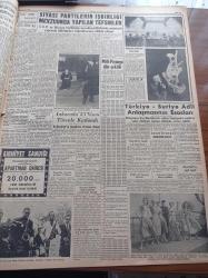Yeni İstanbul Gazetesi - 24 Nisan 1956 - Remington Rand Daktilo - 23 Nisan'ı Sevinçle Kutladık - Döviz Kaçakçılığı Tahkikatında Dikkate Şayan Bazı Gelişmeler - Başvekil Adnan Menderes Memlekete Döndü - Danny Kaye Çankaya'da Türk Çocukları İle Tanıştı - Bağdat Paktı - Otomobil Saltanatı Ve Paris Şatosu Meseleleri Demokrat Parti Meclis Grubunda - Refik Halid Karay - Rus Liderlerinin Sustuğu Konular - Kruşçev - Bulganin - Partilerde Hizipçilik - Salvador Dali'nin Son Eseri - Refik Koraltan - Türkiye Suriye Adli Anlaşmasının Esasları - Kolombo Planı Bedir- Tarhan Toker - Komposto Gübresi Nasıl Yapılır - Karısını Bir Cadillac İle Mübadele  Eden Adam - Galatasaraylılar Dün Emniyeti 4 0 Yendiler - Tenis Milli Takımı Kadrosu Açıklandı - Shelley Winters Ben Sarah Bernhardt  Değilim Diyor - Ordu Boks Takımımız