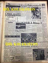 GÜNLÜK SPOR GAZETESİ - 3 KASIM 1958 - RUMENLERE 3 - 0 MAĞLUBUZ, TÜRKİYE - ROMANYA MAÇI - NECDET APAK SİGORTA, MAÇIN İLK 11 KADROSU - CAN BARTU SON 8 DAKİKADA KALEYE GEÇTİ - ŞEREF KÖYLÜBAY - AYDOĞAN BECİT - ÇAVLI ÇULFAZ - SİNEMA, FİLM VE TİYATRO SAYFASI - BUĞDAY BANKASI MEVDUAT - AKBANK REKLAMI - ERDİNÇ BAYBURT - HASAN PAŞA FIRINI LALELİ - MUVAKKAR EKREM TALU - KEMAL GÖZTOK - EKREM ÜNVERİR - FAHİR ÖZGÜDEN - ESİN BÜRGE  - SARIYER SÜLEYMANİYE - AVCILAR KULÜBÜ TÜZÜĞÜ