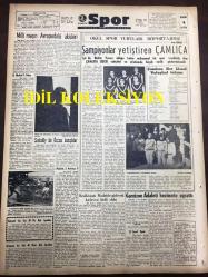 GÜNLÜK SPOR GAZETESİ - 5 KASIM 1958 - ROMANYA MAĞLUBİYETİNİ PRESTİJ MESELESİ YAPARAK ORHAN ŞEREF APAK'IN İSTİFA EDECEĞİ ISRARLA SÖYLENİYOR - BEŞİKTAŞ'IN MADRİD'E GİDECEK KADROSU BELLİ OLDU - HOLLANDA, İSVİÇRE'Yİ 2-0 YENDİ - REAL MADRİD, FENERBAHÇE İLE KARŞILAŞMAK İSTİYOR - SZEKELLY İLE ÖZCAN BARIŞTILAR - REAL MADRİD 5 - 0 ATLETİCO MADRİD - SİNEMA, FİLM VE TİYATRO SAYFASI - M. REŞİD BAYBURD - ÇAVLI ÇULFAZ - T.C ZİRAAT BANKASI - EYÜL, SÜLEYMANİYE MAÇI - HOLLANDA İSVİÇRE'Yİ 2-0 YENDİ - MUVAKKAR EKREM TALU - SEMİH TENGİZ GALATASARAY'DA - ŞAMPİYONLAR YETİŞTİREN ÇAMLICA - EKREM ÜNVERİR