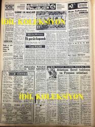GÜNLÜK SPOR GAZETESİ - 8 KASIM 1958 - ANKARA'DAKİ DÖRTLÜ TURNUVA BUGÜN BAŞLIYOR - GAYEMİZ TÜRK FUTBOLUNU TEMSİL EDEBİLMEKTİR - ŞEREF KÖYLÜBAY - İZMİR'DE 10.000 KİŞİLİK KAPALI SALON - EKREM ÜNVERİR - CEZMİ BAŞAR - SİNEMA, FİLM SAYFASI - ÇAVLI ÇULFAZ - OSMAN A. KEREM - GENÇLER BOKS MÜSABAKALARI - GEREKO - ROMEN GÜREŞ LİGLERİ - HAMİT KAPLAN - YAPI VE KREDİ BANKASI REKLAMI - MUVAKKAR EKREM TALU - AT YARIŞLARI TÜRKİYE JOKEY KULÜBÜNDEN - ŞEREF KÖYLÜBAY