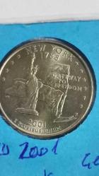 ABD 2001 NEW YORK 25 CENT